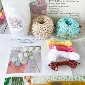 Crochet Amigurumi DIY Kit Batterfly toy image 6