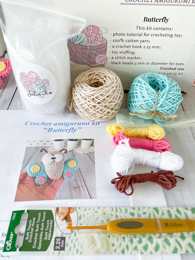 Crochet Amigurumi DIY Kit Batterfly toy image 6