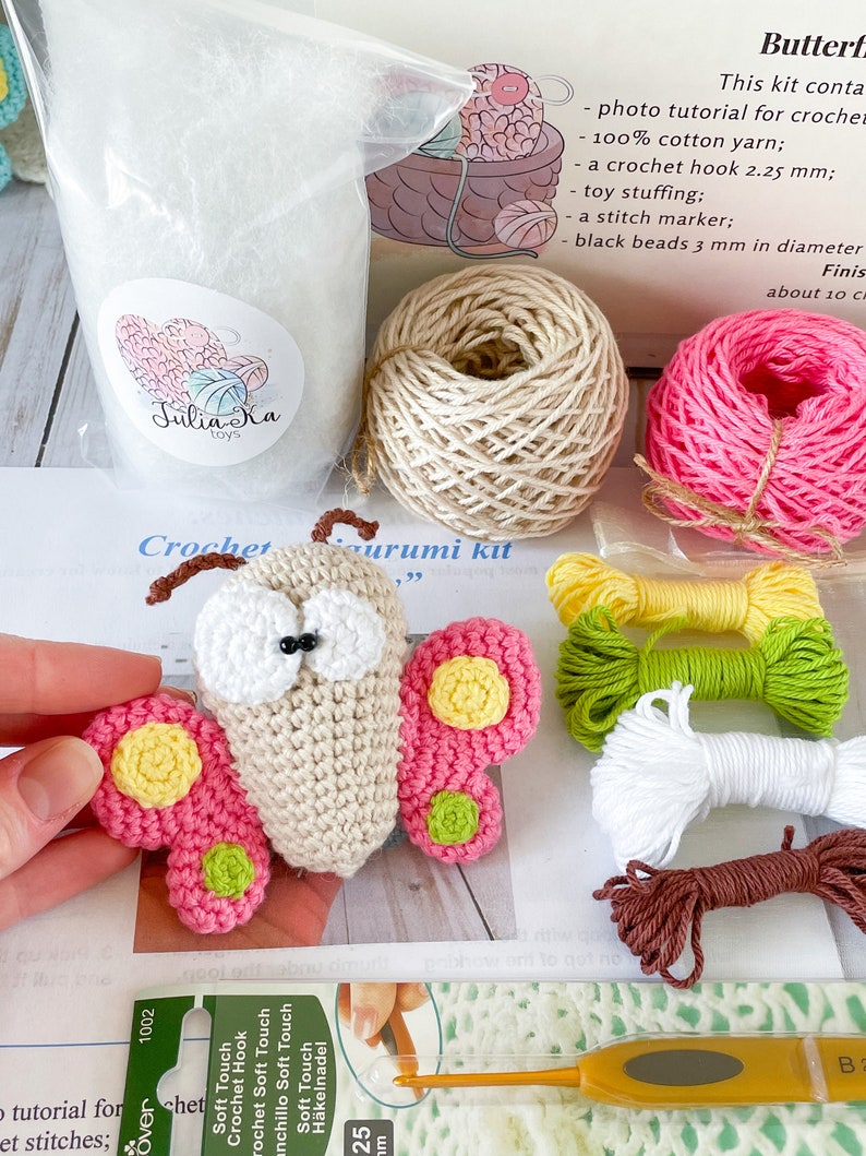 Crochet Amigurumi DIY Kit Batterfly toy image 2