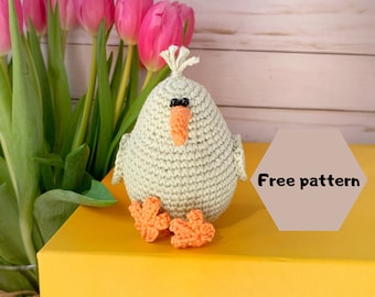 Crochet PATTERN amigurumi toy bird kiwi, crochet toy bird pdf photo tutorial