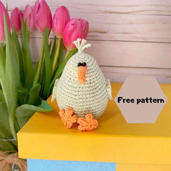 Crochet PATTERN amigurumi toy bird kiwi, crochet toy bird pdf photo tutorial