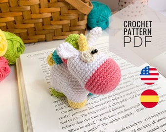 Crochet Unicorn PATTERN, amigurumi pattern pdf tutorial