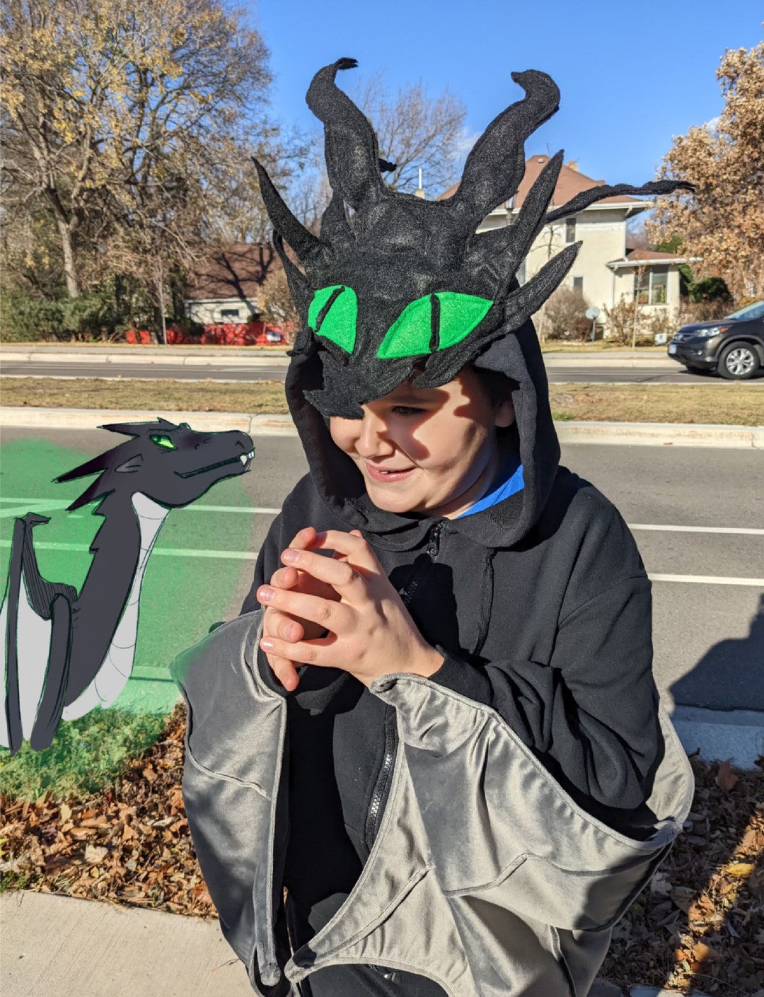 Dragon-cosplay - op Wings of Fire geïnspireerd \, image size:1080x1410