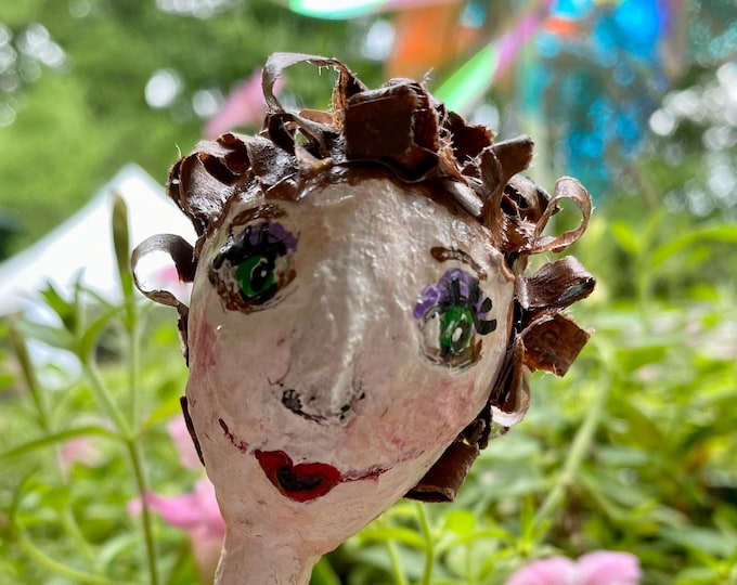 Paper Mache Doll Etsy