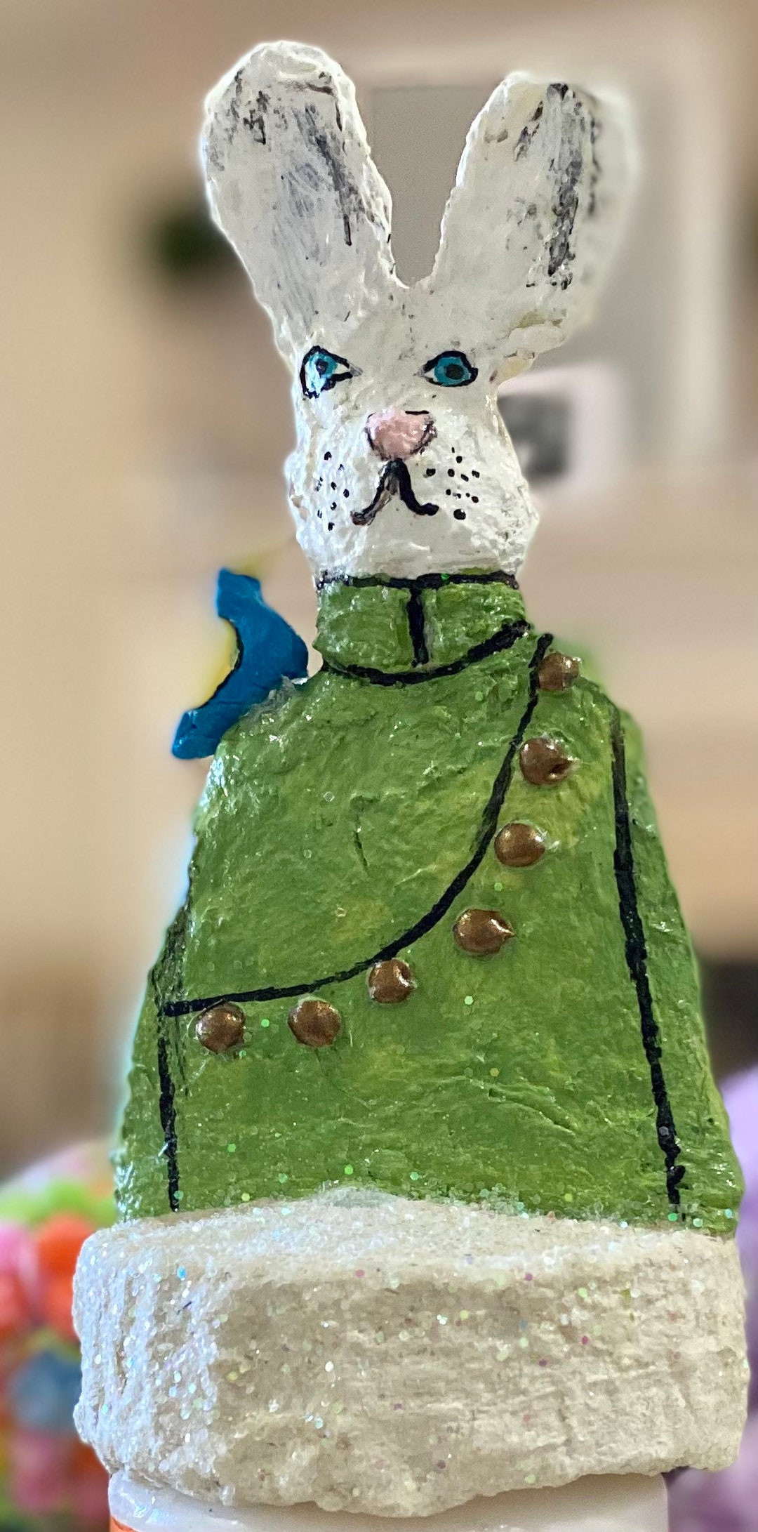 Paper Mache Rabbit Etsy