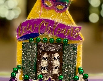 Mardi Gras Glitter House