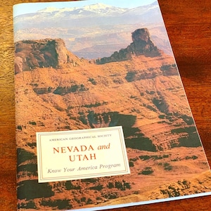 1960s Nevada & Utah Vintage Travel Education Book