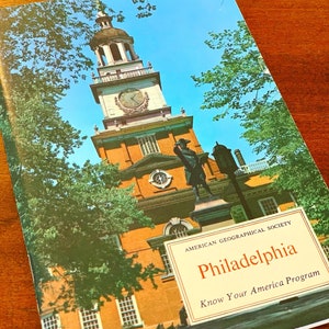 1960s Philadelphia, Pennsylvania Vintage Travel Education Book