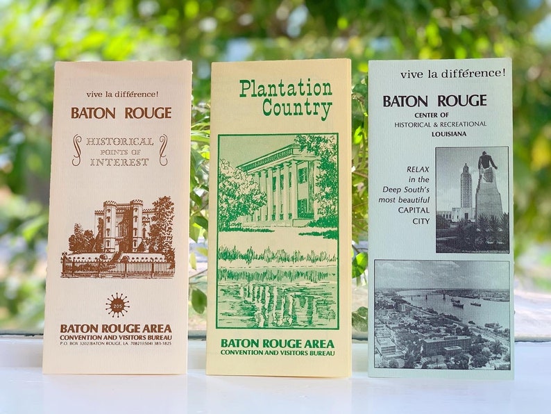 Local Baton Rouge Guide or Pamphlet, Historical Points of Interest ...