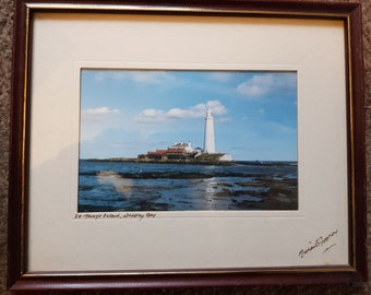 St Mary's Island, Whitley Bay, Original Signed Photograph by Michael Goonan,