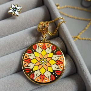 Solar Flare Enamel Collection of Pins, Keychains, and Pendant Necklaces Cosmic Dreams Enamel Collection image 4