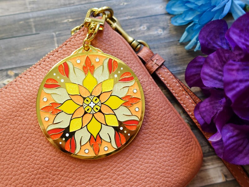 Solar Flare Enamel Collection of Pins, Keychains, and Pendant Necklaces Cosmic Dreams Enamel Collection image 6