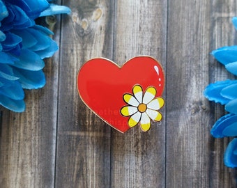 Cute Heart That Blossoms Enamel Pin