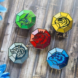 Beast Talisman Gem Enamel Pins