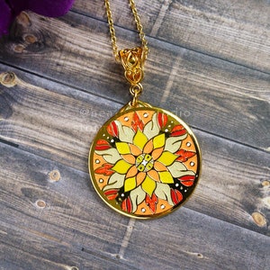 Solar Flare Enamel Collection of Pins, Keychains, and Pendant Necklaces Cosmic Dreams Enamel Collection Pendant Necklace