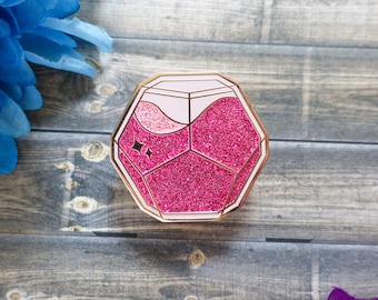 Tower Bar Pink Engram Drink Enamel Pin | Limited Edition