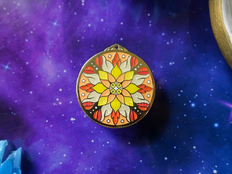 Solar Flare Enamel Collection of Pins, Keychains, and Pendant Necklaces Cosmic Dreams Enamel Collection Enamel Pin