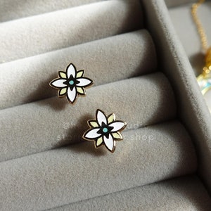 Glitter Star Stud Enamel Earrings | Cosmic Dreams