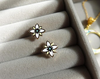 Glitter Star Stud Enamel Earrings | Cosmic Dreams