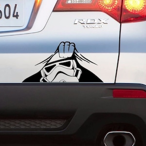 Stormtrooper Peeking Decal Vinyl Sticker Auto Car Truck Wall Laptop