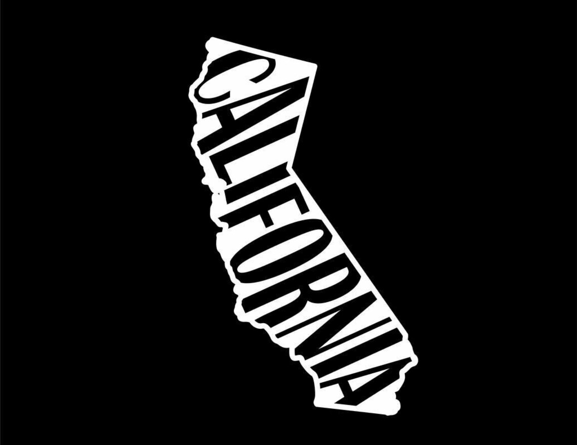 State of California Vinyl Decal Sticker Etsy