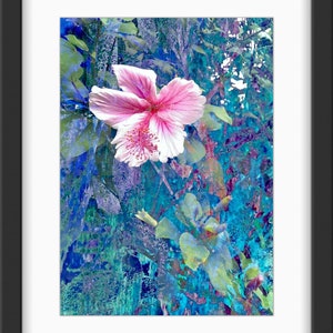 Hibiscus Immersed in Blue