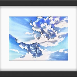 Low Hanging Clouds Gently Touching Mountain Peaks