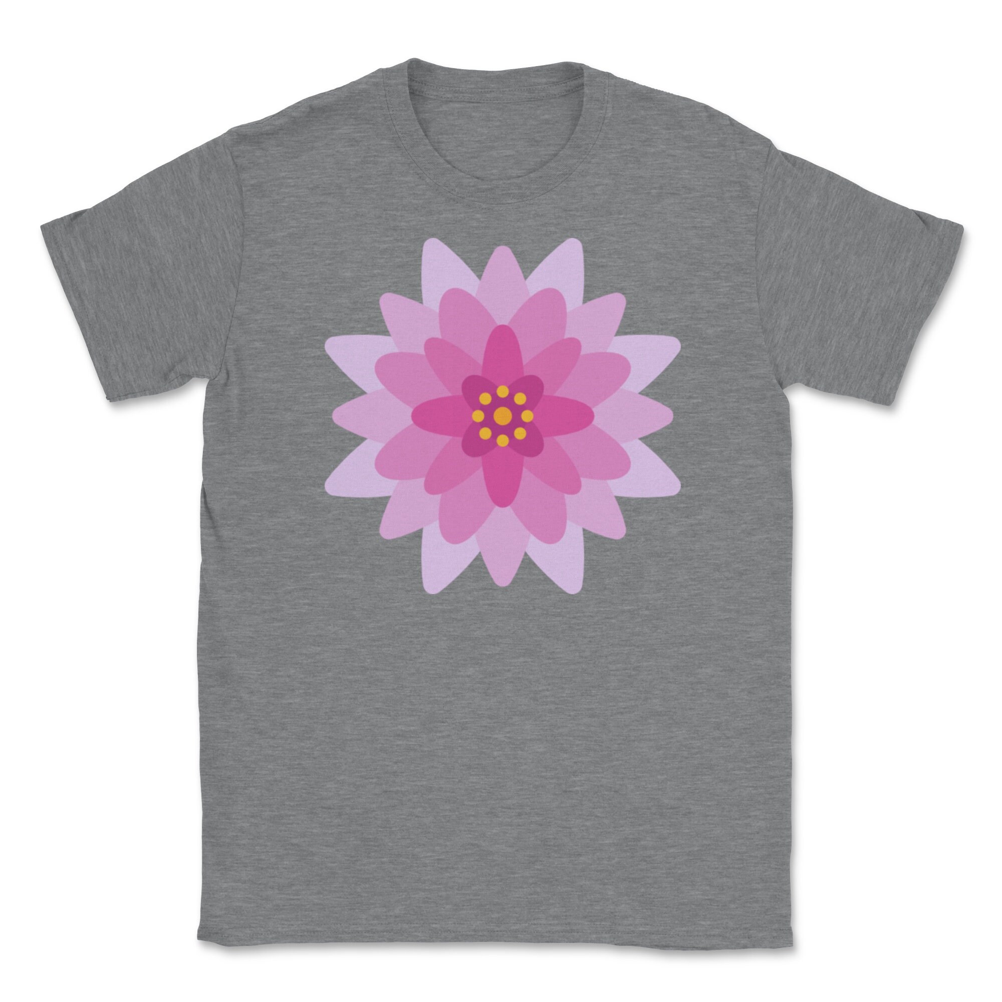 Lotus Classic Crewneck TShirt Unisex Short Sleeve Shirt Etsy