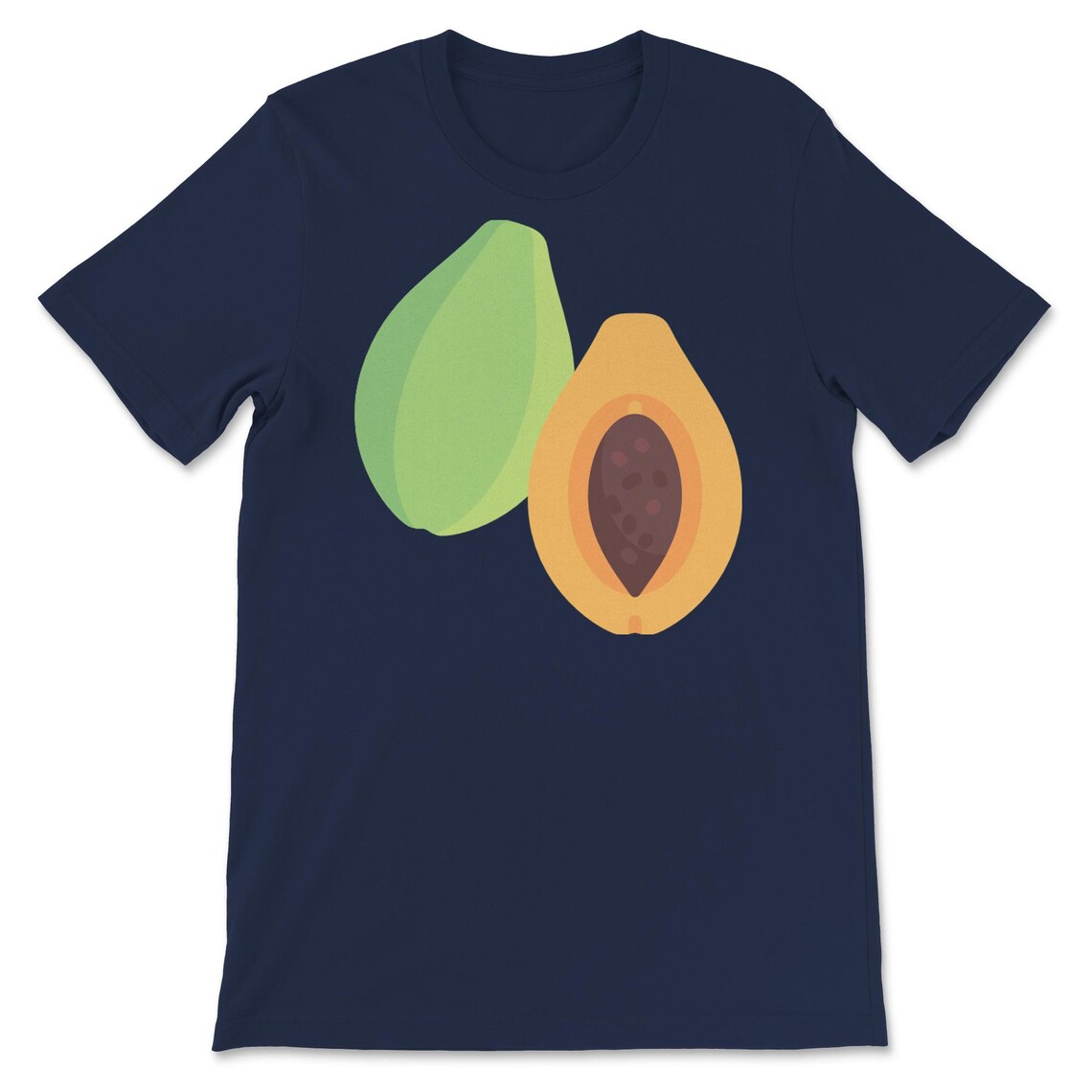 Papaya Premium Crewneck Short Sleeve TShirt Unisex Fruit Etsy
