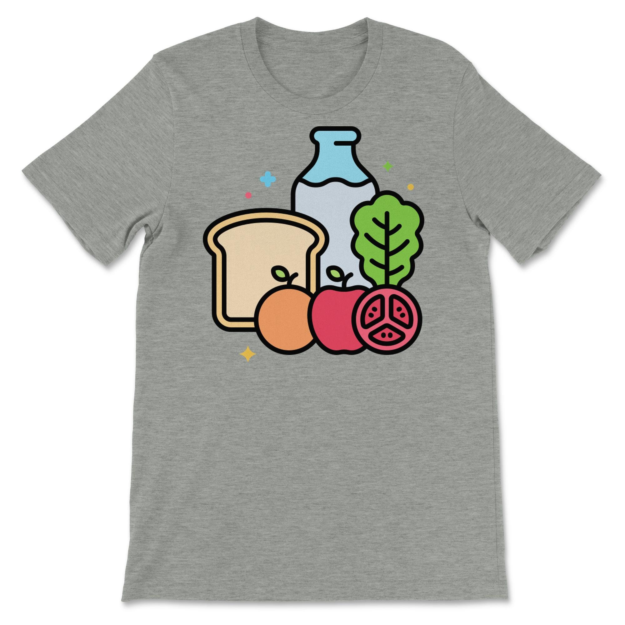 Healthy Food Premium Crewneck Short Sleeve TShirt Unisex Etsy