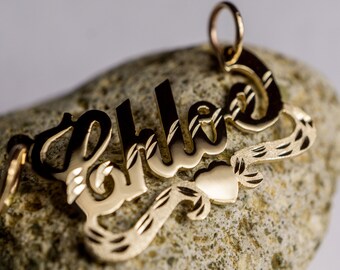 Ciondolo Uomo Quadro In Argento Placcato Oro Giallo 14kt Con Cubico Zirconia – Personalizzabile - Foto 3