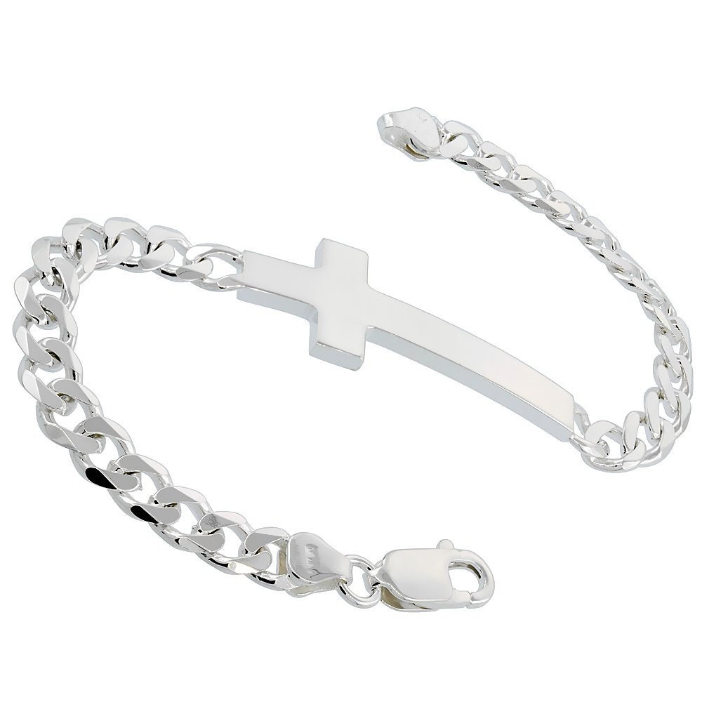 アクセサリー Vintage 50s Silver Chain Cross Bracelet il_1080xN.6482899214_4594.jpg