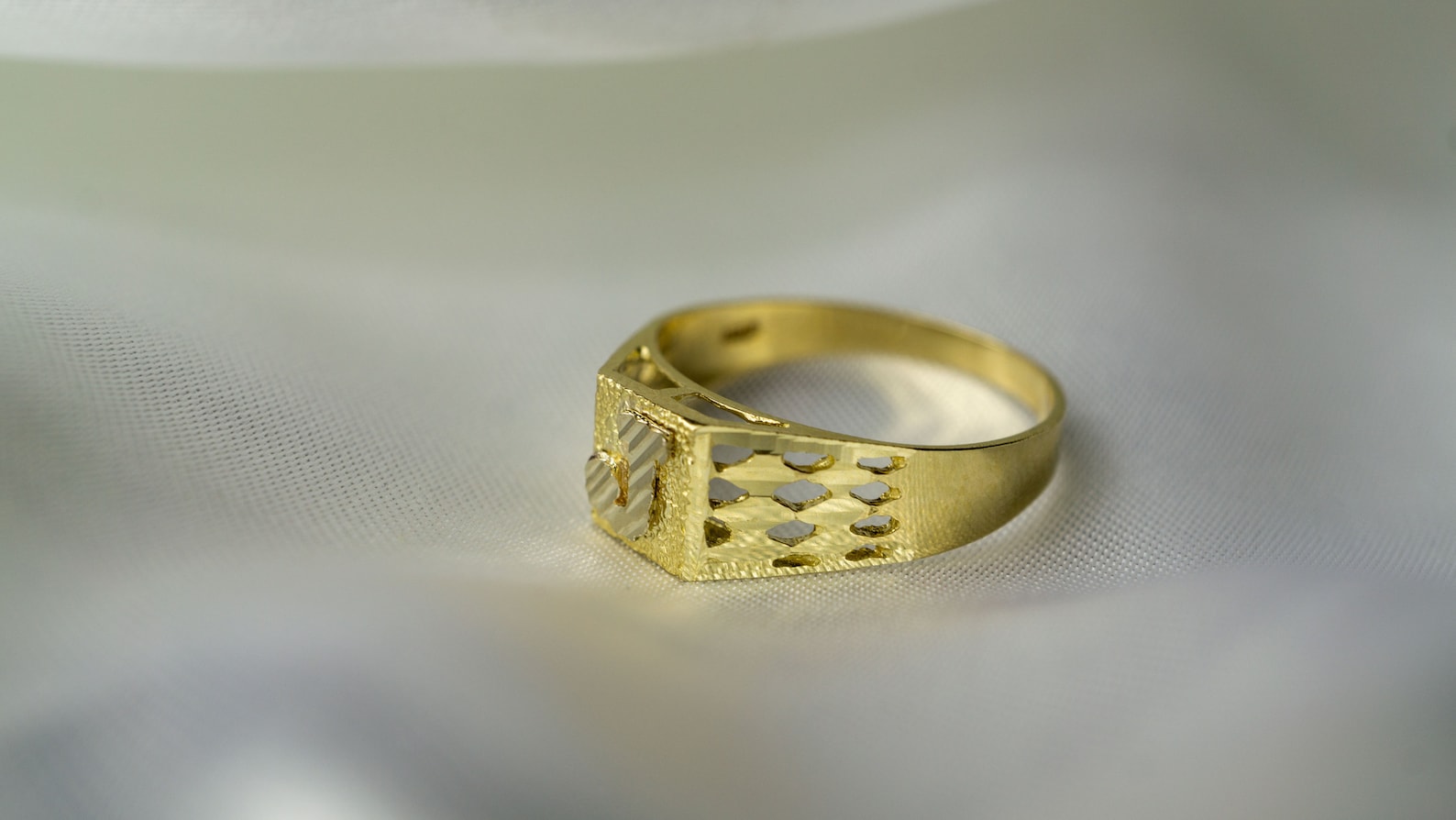 10k Gold Baby Kids Initial Rings Rings Baby shower Etsy