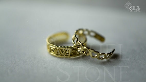 10k yellow gold toe rings outlet