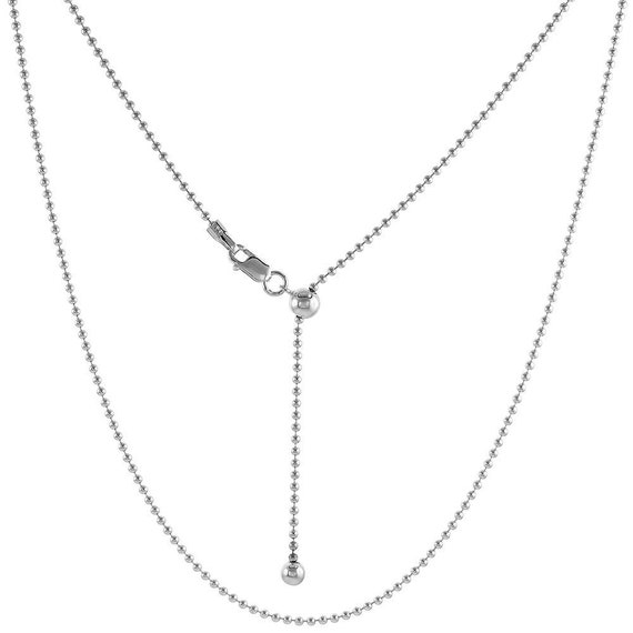 ネックレス・ペンダント Low Tide : 24FW / 925 SILVER BALL NECKLACE (SILVER) Amazon.com: ZHUDJ 18 Inch 925 Sterling Silver Gold/rose Gold