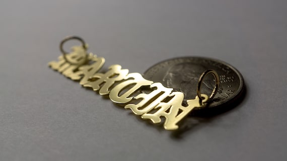 Nameplate charm clearance