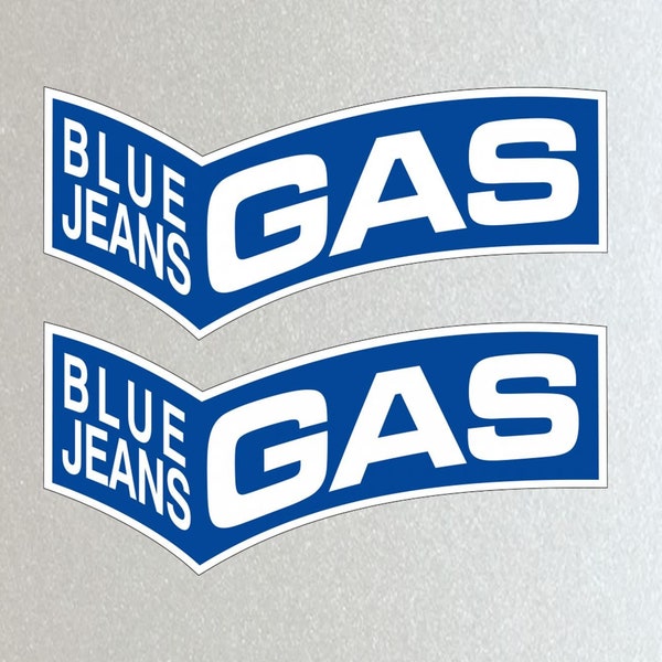 GAS Blue Jeans, HRC Super Moto, Stickers Set X 2 - High Quality & Laminated Vinyl Water Resistant