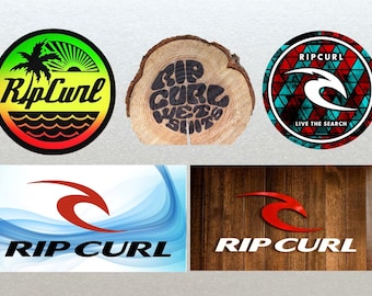 Rip Curl V3 Stickers Set X5 Tabla de surf, coche, bicicleta, tablas, etc Mixto - Laminado de alta calidad resistente al agua