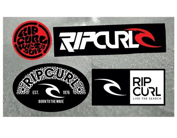 Sticker Rip Curl Wet Suits Black and White