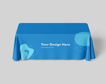 Table Throw Printing | Custom Printed Table Throws | Full Custom Dye Sublimation Print