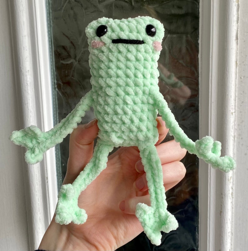 Leggy Frog No Sew Crochet Pattern Beginner Easy Etsy
