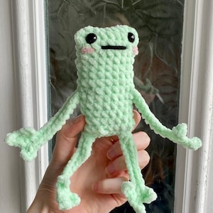 Frog Crochet Pattern | Leggy Frog Crochet Pattern, No Sew Crochet Pattern, Crochet Plushie pattern, Easy Crochet Pattern, Crochet Amigurumi