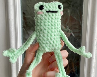 Leggy Frog No Sew crochet pattern beginner easy
