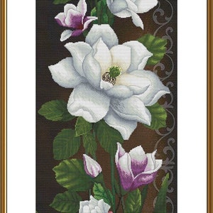 Counted Cross Stitch Kit DIY needlepoint thread Kit FLOWER Background Cross Stitch Kit