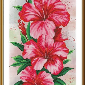 Counted Cross Stitch Kit Intoxicating aroma flowers DIY Cross Stitch Kit Hand Embroidery KiT Unprinted canvas Nova Sloboda