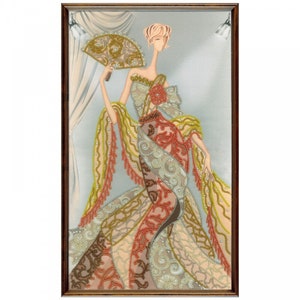 Bead Embroidery Kit on canvas, &quot;Podium. Image&quot; Nova Sloboda, Bead stitch painting, Beading pattern kit, beadwork Kit