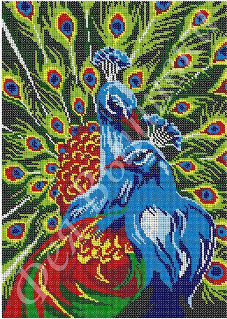 Embroidery bead kit Needlepoint Beads cross stitch Stamped Etsy