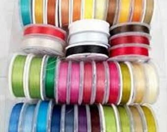 Threads for embroidery with beads, 1 set - 100 pcs 10000 meters, beading threads mix, colored threads, bead embroidery thread, set of thread