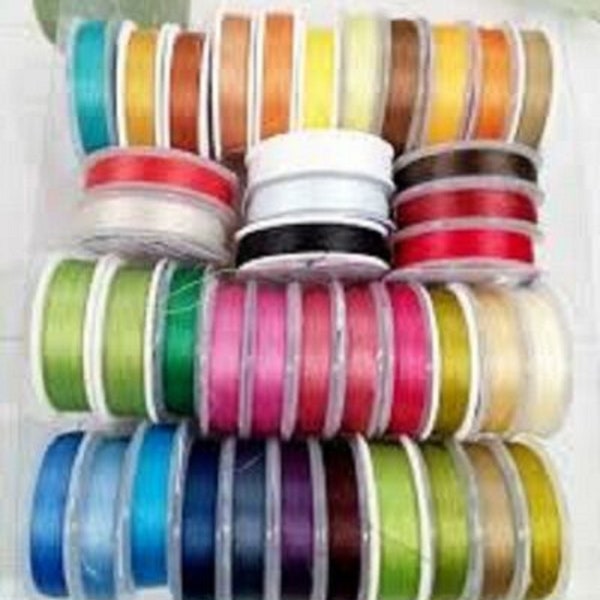 Threads for embroidery with beads, 1 set - 100 pcs 10000 meters, beading threads mix, colored threads, bead embroidery thread, set of thread