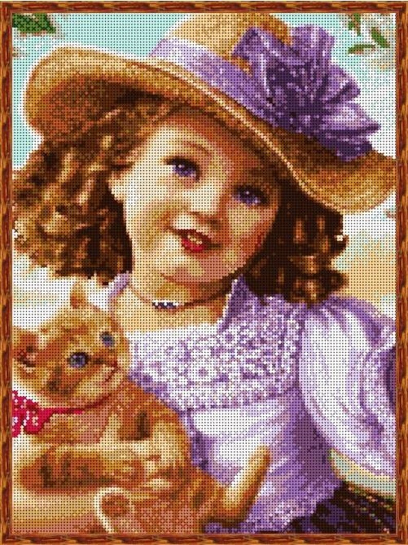 Bead Embroidery Kit DIY Picture Needlepoint Beading Baby Etsy